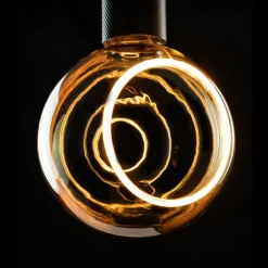 Dæmpbar Led-Pære ^ SEGULA Floating LED-globe G150 E27 4,5 W guld 90°