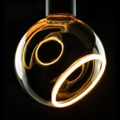 Dæmpbar Led-Pære ^ SEGULA Floating LED-globe G150 E27 4,5 W guld 45°
