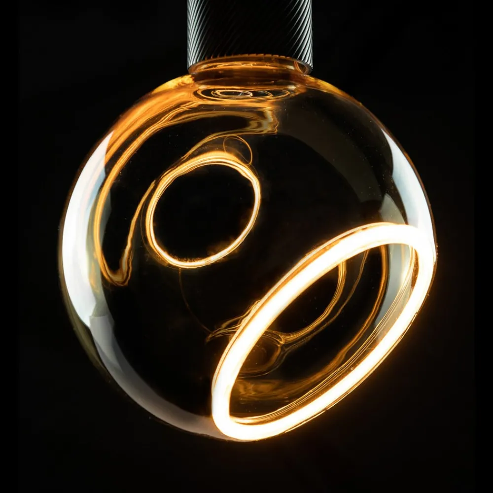 Dæmpbar Led-Pære ^ SEGULA Floating LED-globe G150 E27 4,5 W guld 45°