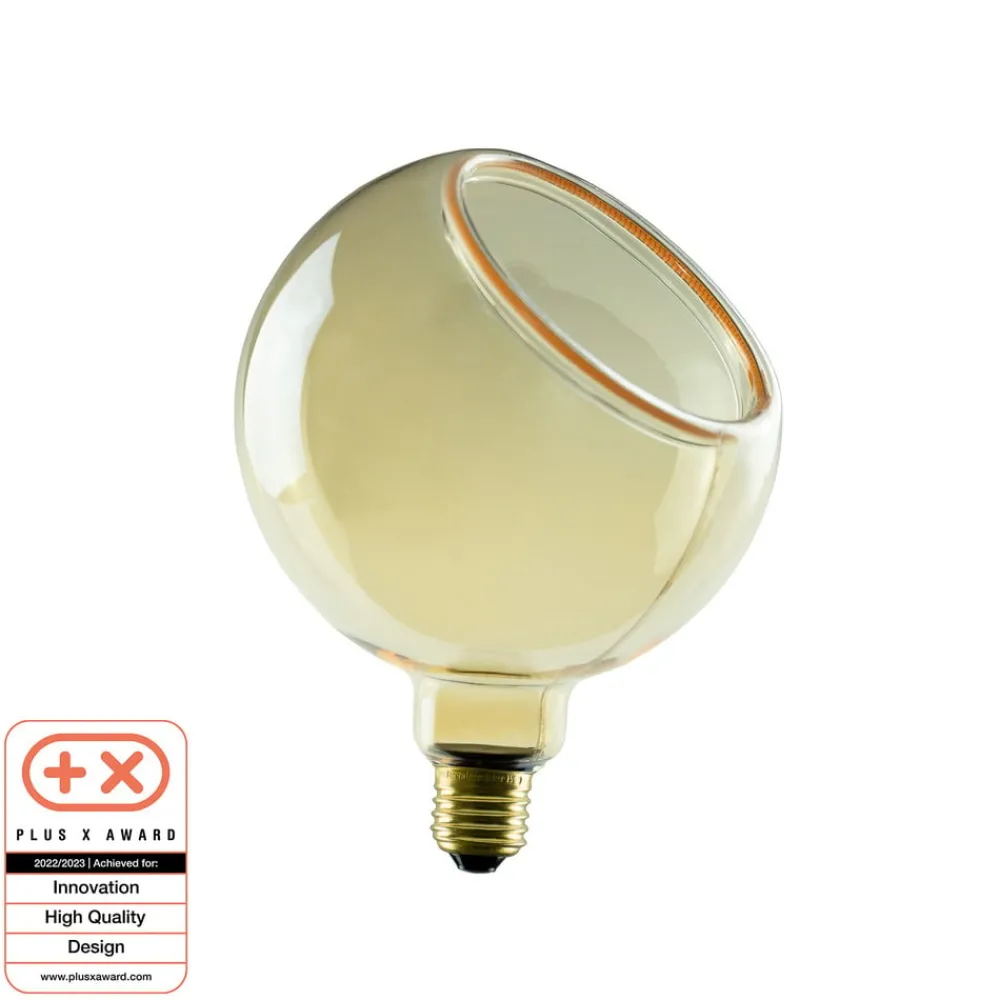 Dæmpbar Led-Pære ^ SEGULA Floating LED-globe G150 E27 4,5 W guld 45°