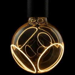 Dæmpbar Led-Pære ^ SEGULA Illusion G125 2Crescent E27 8W dæmpbar røg
