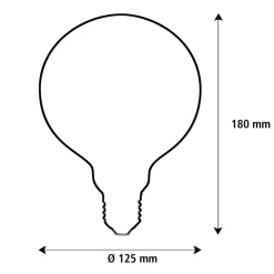SEGULA Dæmpbar Led-Pære > LED Elegant Line E27 5W G125 2.200 K Glødetråd dæmpbar