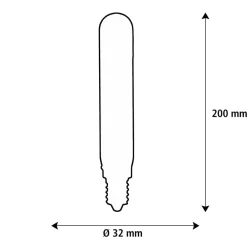 Filament Pære ^ SEGULA LED Elegant Line E27 3W Tube 2.200 K Filament dæmpbar