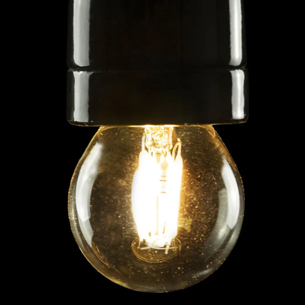 SEGULA Filament Pære > LED E27 3W golfbold 24V DC glødetråd klar 927 dæmpbar
