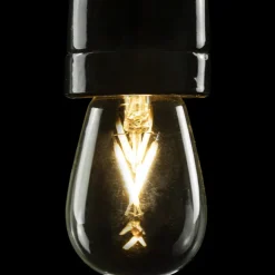 Filament Pære ^ SEGULA LED E27 1,5 W 24V DC klar glødetråd 922 dæmpbar