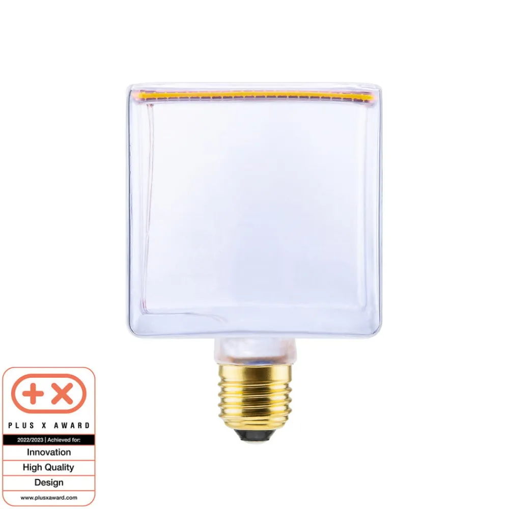 Dæmpbar Led-Pære|Led Pærer ^ SEGULA LED Floating-Cube 86 E27 4,5W varmhvid klar