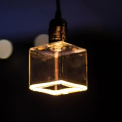 Dæmpbar Led-Pære|Led Pærer ^ SEGULA LED Floating-Cube 86 E27 4,5W varmhvid klar