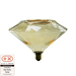 SEGULA Dæmpbar Led-Pære|Filament Pære > LED floating diamond E27 8W guld kan dæmpes