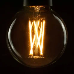 Filament Pære|Led Pærer ^ SEGULA LED-globe E27 5 W G95 2.200 K dæmpes klar
