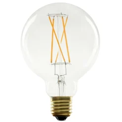 Filament Pære|Led Pærer ^ SEGULA LED-globe E27 5 W G95 2.200 K dæmpes klar