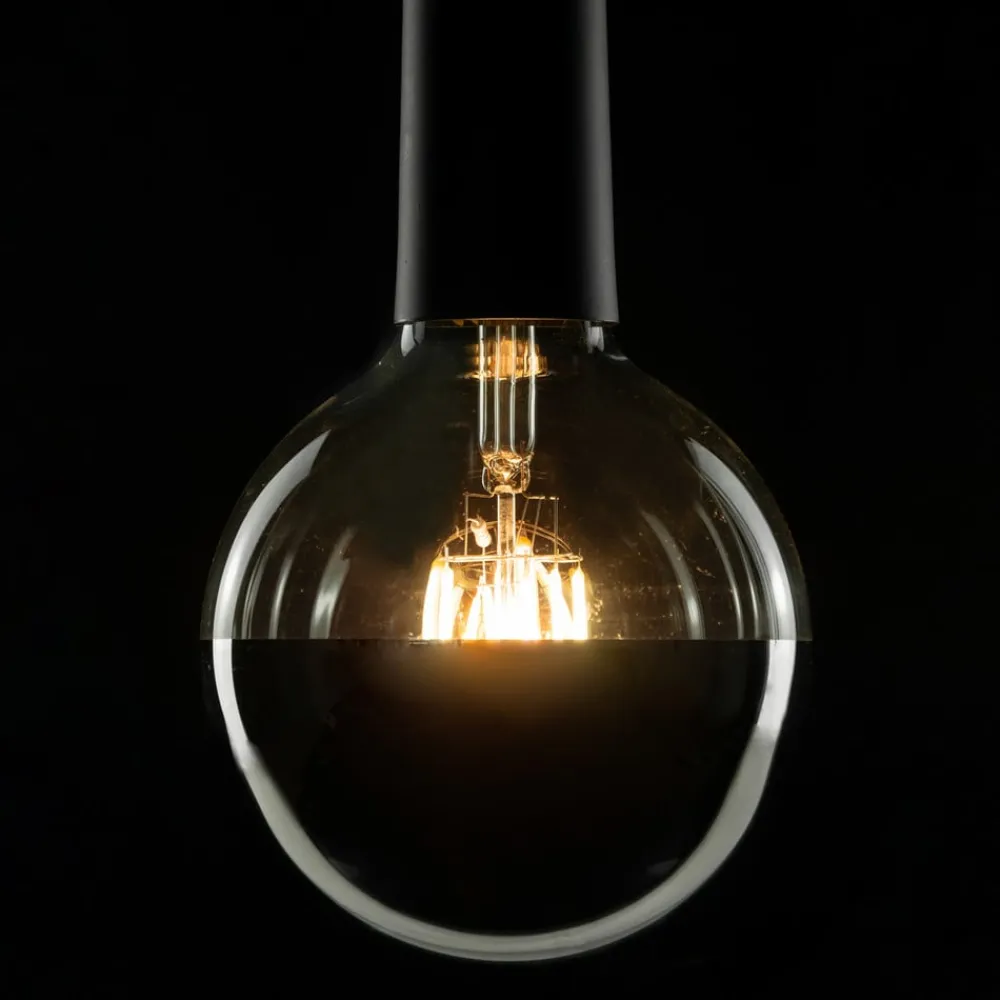 Dæmpbar Led-Pære|Filament Pære ^ SEGULA LED-Globe E27 6,5 W 927 hovedspejl sølv
