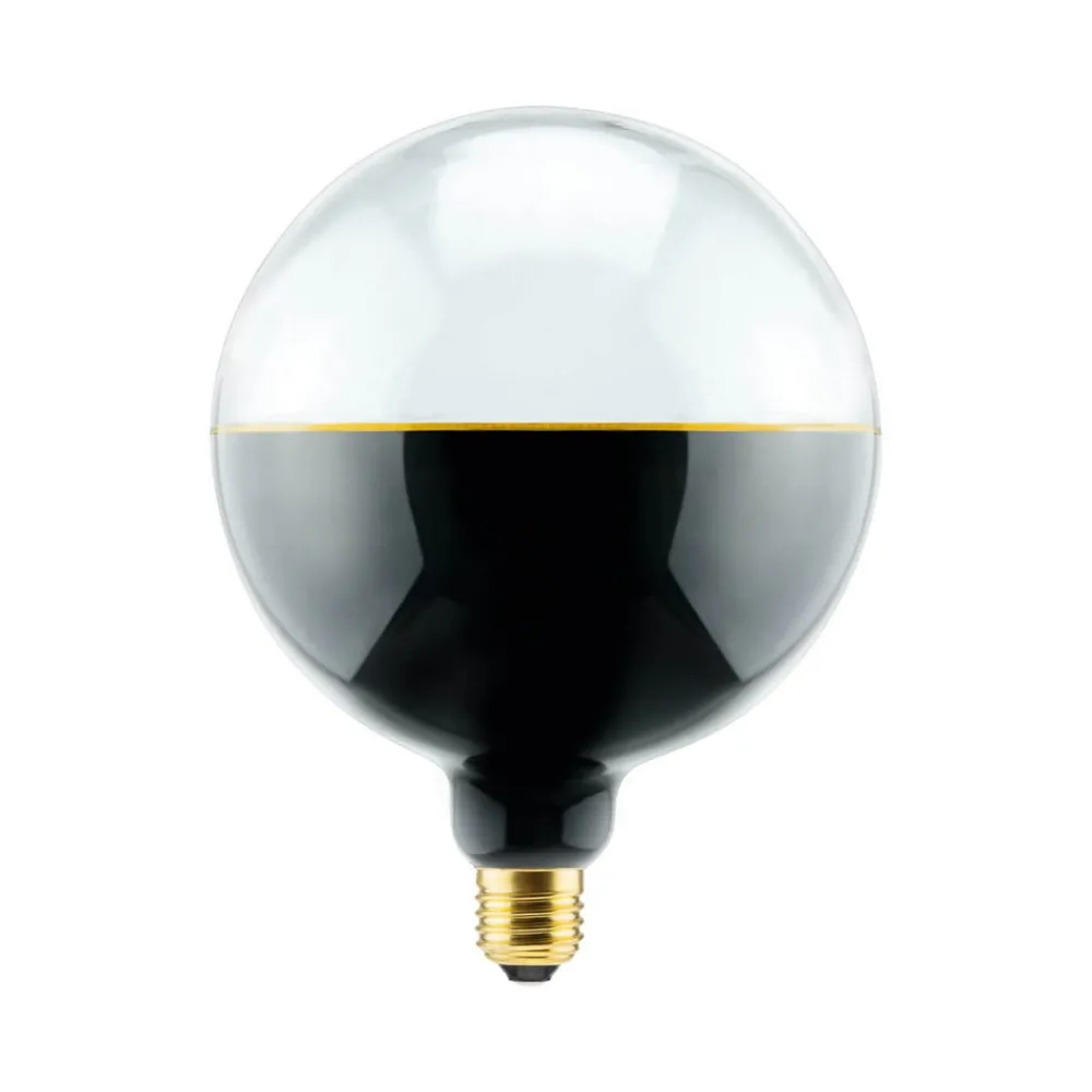 SEGULA Dæmpbar Led-Pære > LED-Globe Illusion E27 G145 klar/sort 6W 1900K dæmpbar