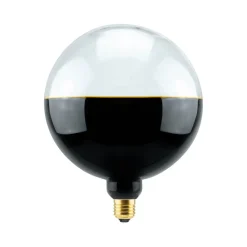 Dæmpbar Led-Pære ^ SEGULA LED-Globe Illusion E27 G190 klar/sort 6W 1900K dæmpbar