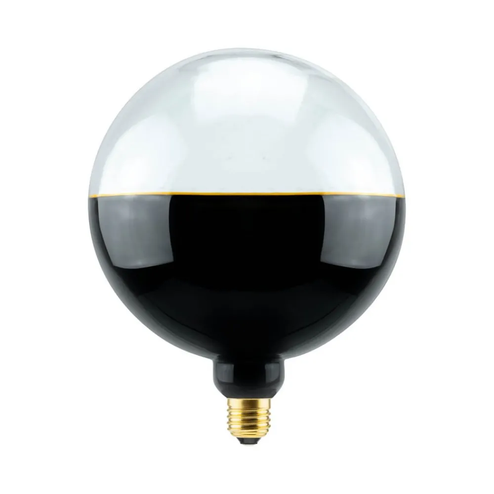 Dæmpbar Led-Pære ^ SEGULA LED-Globe Illusion E27 G190 klar/sort 6W 1900K dæmpbar