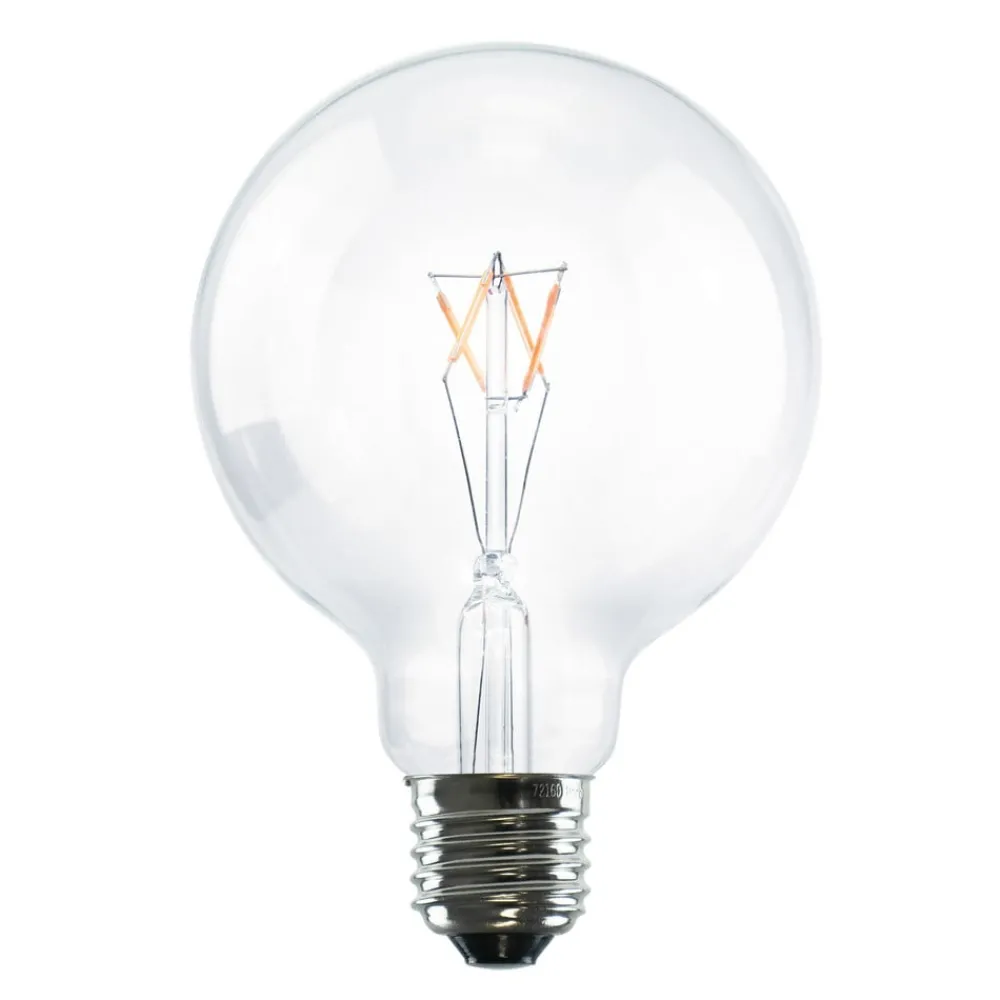 Dæmpbar Led-Pære|Filament Pære ^ SEGULA LED-globepære 24V DC E27 G95 3W 927 Filament
