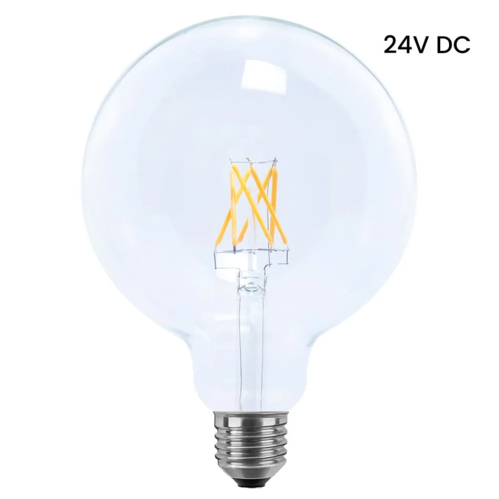 Dæmpbar Led-Pære|Filament Pære ^ SEGULA LED-globepære 24V DC E27 6W 927 Filament dæmpbar