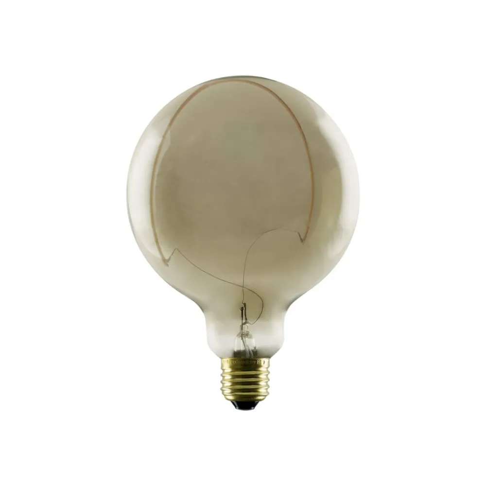 Dæmpbar Led-Pære ^ SEGULA LED Illusion G125 Crescent top E27 6W smoke