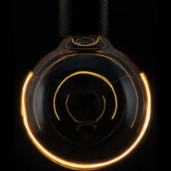 Dæmpbar Led-Pære ^ SEGULA LED Illusion G125 Crescent top E27 6W smoke