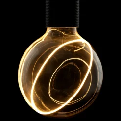 Dæmpbar Led-Pære|Filament Pære ^ SEGULA LED Illusion G125 E27 5W Diagonal klar/røget