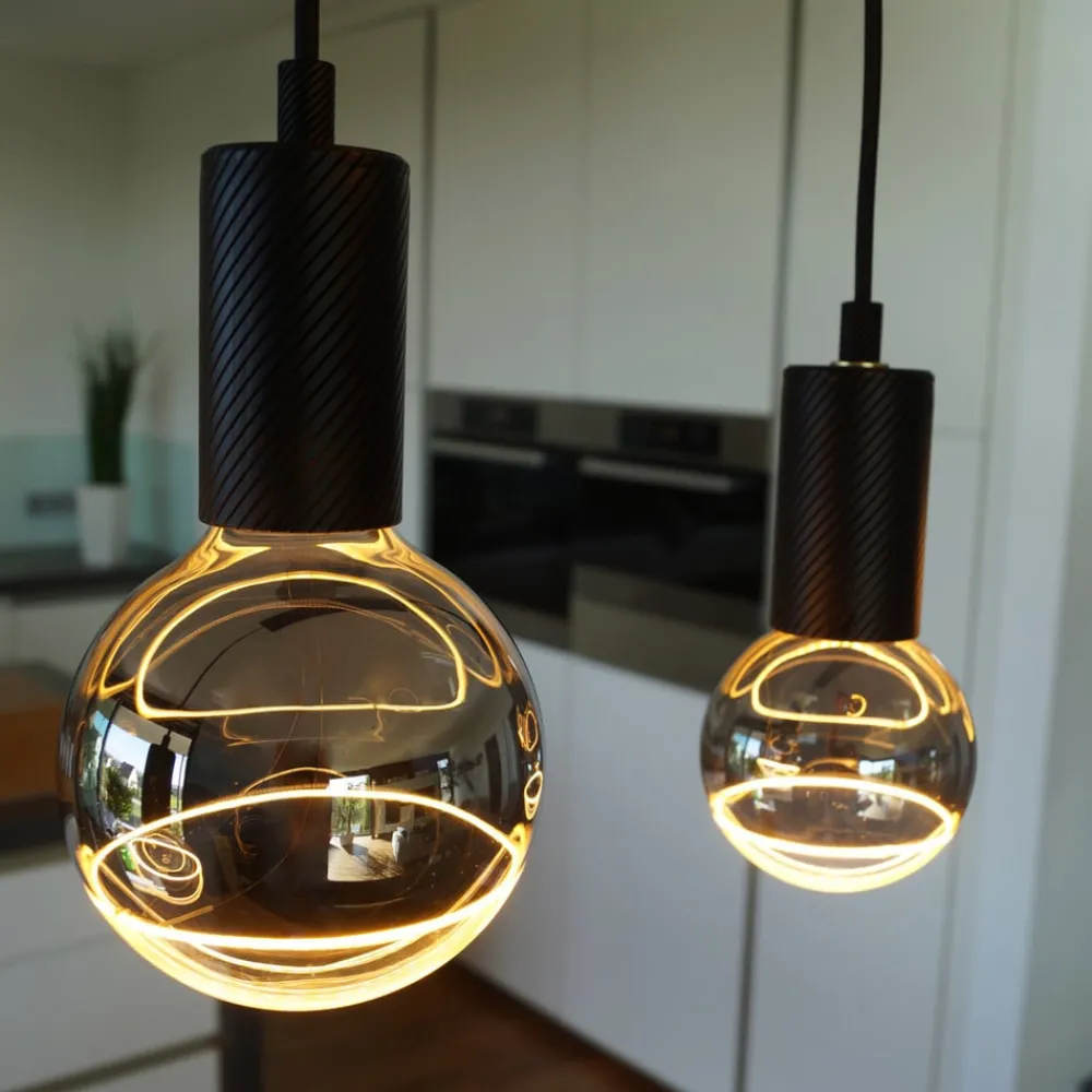 SEGULA Dæmpbar Led-Pære|Filament Pære > LED Illusion G125 E27 5W dim røg/klar