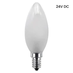SEGULA Dæmpbar Led-Pære > LED-kertepære E27 24V DC 3W 927 ambient mat