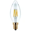 SEGULA Dæmpbar Led-Pære|Filament Pære > LED-kertepære E14 3W 2.200K filament klar