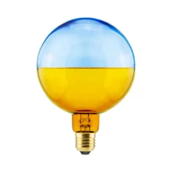 SEGULA Dæmpbar Led-Pære|Led Pærer > LED-kugle Illusion, E27 G125 blå/gul 5W 1.900K dæmpbar