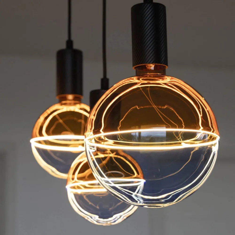 SEGULA Dæmpbar Led-Pære|Led Pærer > LED-kugle Illusion, E27 G125 blå/gul 5W 1.900K dæmpbar