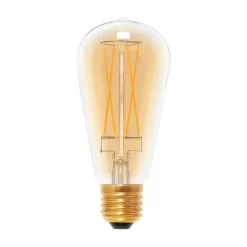 Dæmpbar Led-Pære|Filament Pære ^ SEGULA LED-pære E27 ST64 5W 2.200K guld/guld dæmpbar