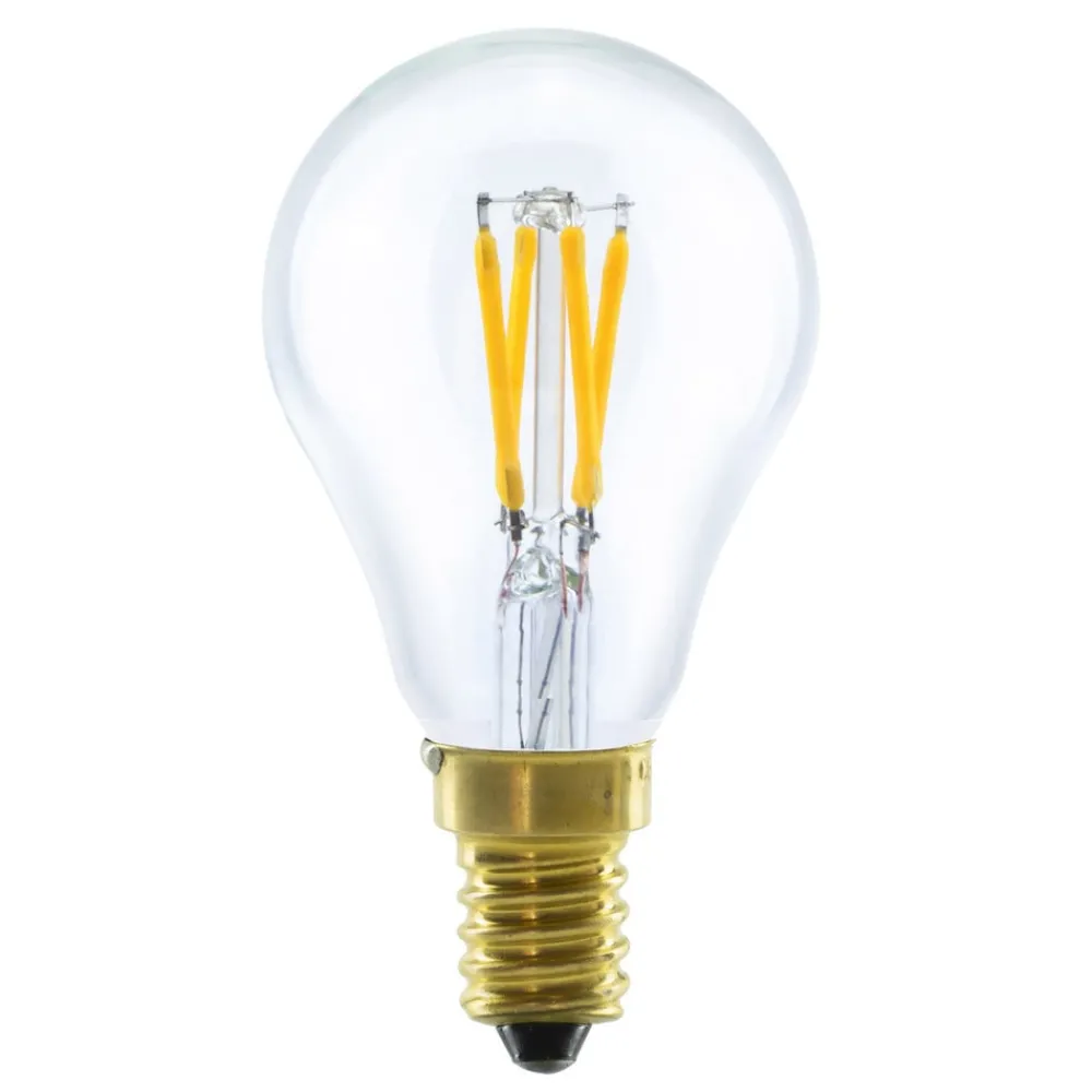 Dæmpbar Led-Pære|Filament Pære ^ SEGULA LED-pære E14 3W 2.200K dæmpbar klar