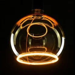 Dæmpbar Led-Pære|Filament Pære ^ SEGULA LED svævende kugle G150 E27 4W 922 guld dæmpbar