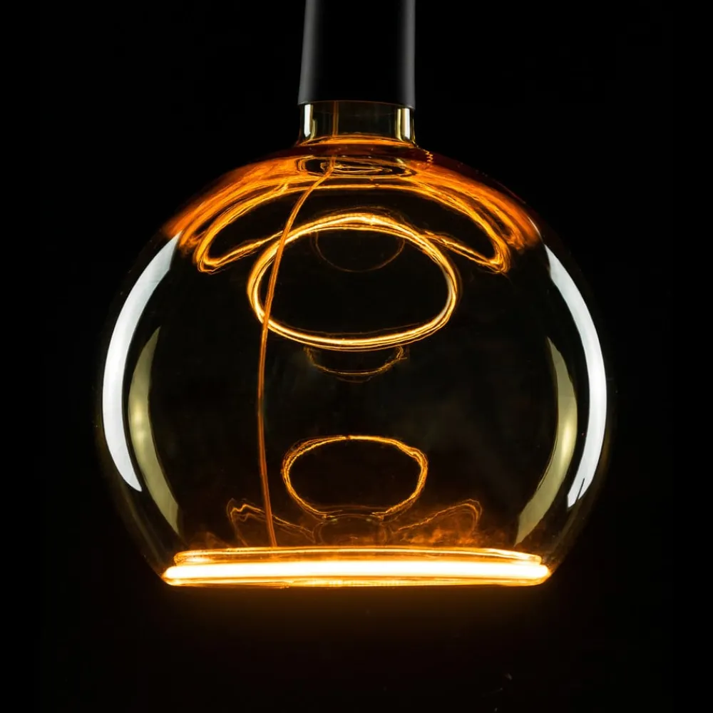 Dæmpbar Led-Pære|Filament Pære ^ SEGULA LED svævende kugle G150 E27 4W 922 guld dæmpbar