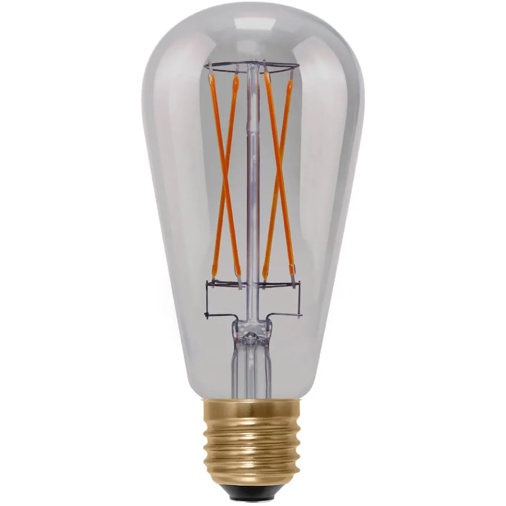 SEGULA Dæmpbar Led-Pære|Filament Pære > Long Style LED-rustik pære E27 6 W, grå