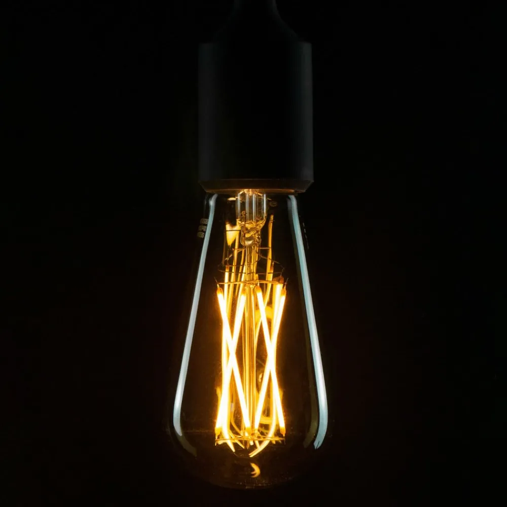 SEGULA Dæmpbar Led-Pære|Filament Pære > Long Style LED-rustik pære E27 6 W, grå