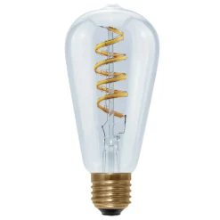SEGULA Filament Pære|Led Pærer > rustik LED-pære Curved E27 6W 1.900K