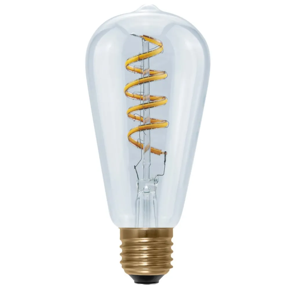 SEGULA Filament Pære|Led Pærer > rustik LED-pære Curved E27 6W 1.900K