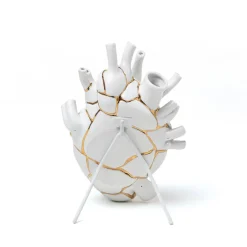 Møbel Og Interiør ^ SELETTI Love in Bloom Kintsugi-vase, farverig, porcelæn, guld