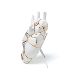 Møbel Og Interiør ^ SELETTI Love in Bloom Kintsugi-vase, farverig, porcelæn, guld