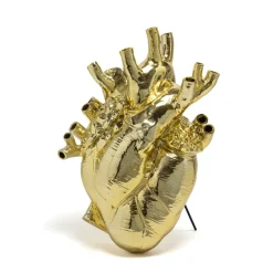 SELETTI Møbel Og Interiør > Love in Bloom Kæmpe vase, guld, h 60 cm, glasfiber