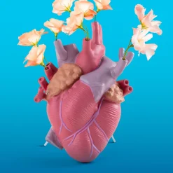 SELETTI Møbel Og Interiør > Love in Bloom-vase, farverig, højde 25 cm, porcelæn