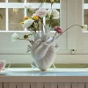 SELETTI Møbel Og Interiør > Love in Bloom-vase, hvid, hjerteformet, porcelæn