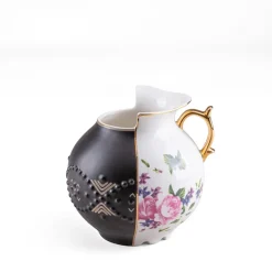 SELETTI Møbel Og Interiør > Vase Hybrid Lfe, hvid/farvet, Ø 19,5 cm, porcelæn