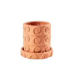 Møbel Og Interiør ^ SELETTI Vase Magna Graecia Onda, underkop, terracotta