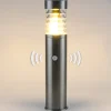 Heitronic Sokkellamper Med Sensor|Sokkellamper > Sensor-sokkellampe Saturn, stål, højde 50 cm