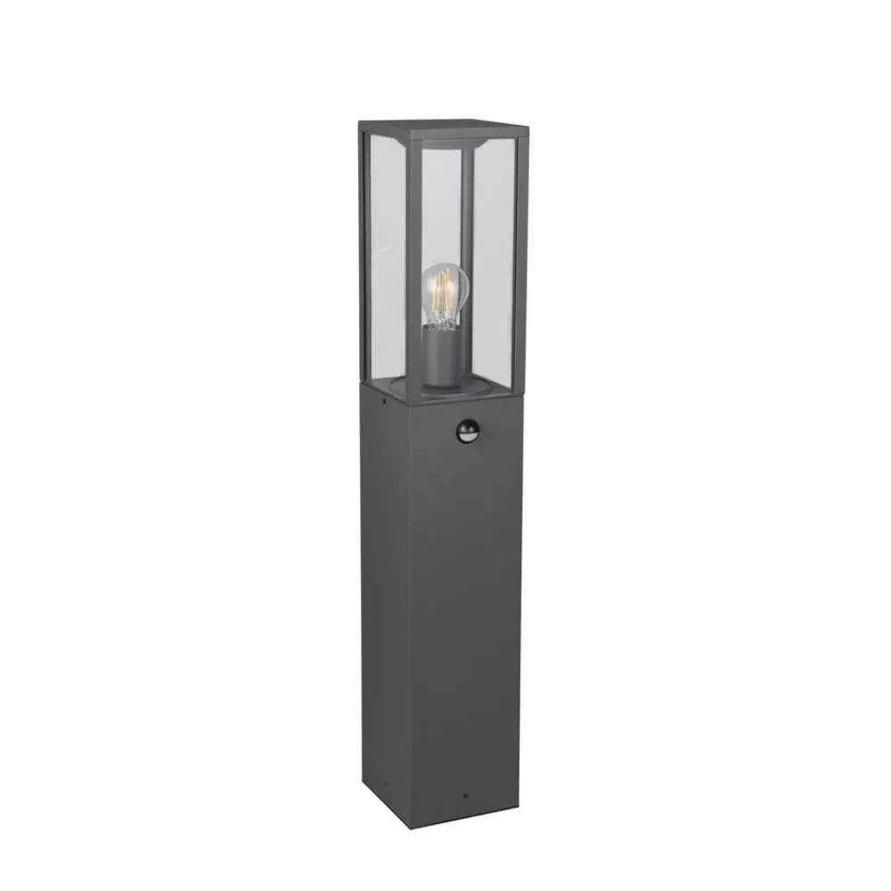 Trio Lighting Gadebelysning > Sensor-vejlampe GARONNE, antracit, højde 80 cm, metal IP44