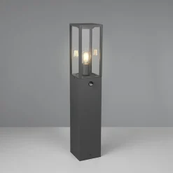 Trio Lighting Gadebelysning > Sensor-vejlampe GARONNE, antracit, højde 80 cm, metal IP44