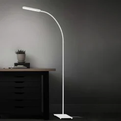 Briloner Arbejdsrum/Kontor|Gulvlamper > Servo LED-gulvlampe, kan dæmpes, CCT, hvid