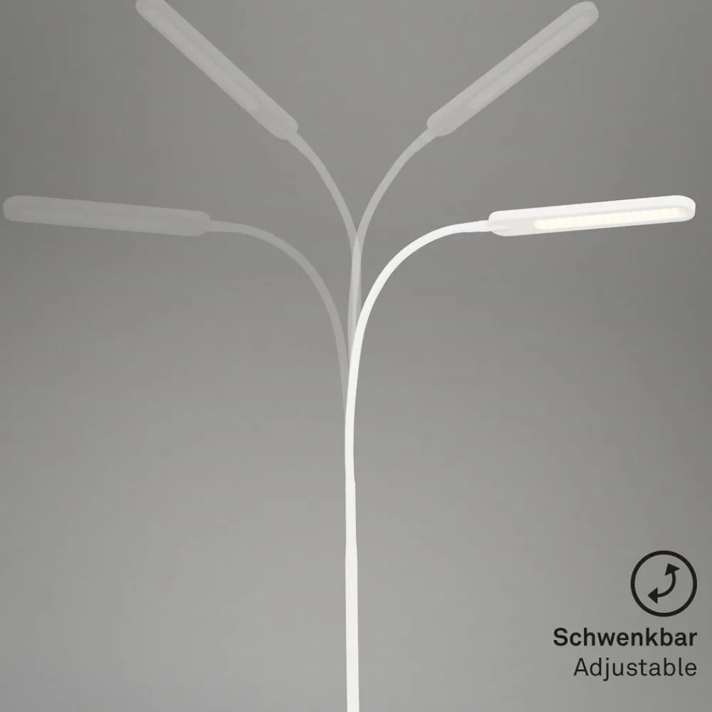 Briloner Arbejdsrum/Kontor|Gulvlamper > Servo LED-gulvlampe, kan dæmpes, CCT, hvid