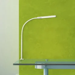 Briloner Arbejdsrum/Kontor|Bordlamper > Servo LED-klemmelampe, kan dæmpes, CCT, hvid
