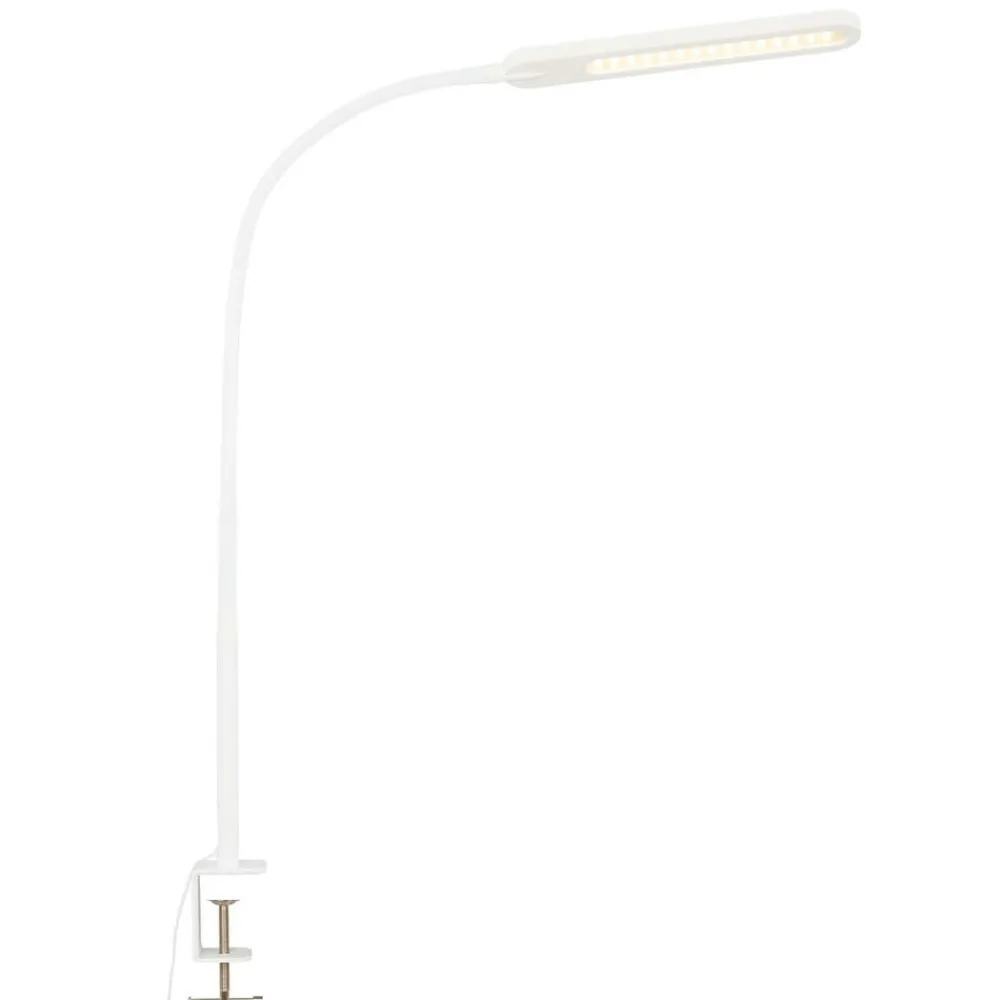 Briloner Arbejdsrum/Kontor|Bordlamper > Servo LED-klemmelampe, kan dæmpes, CCT, hvid